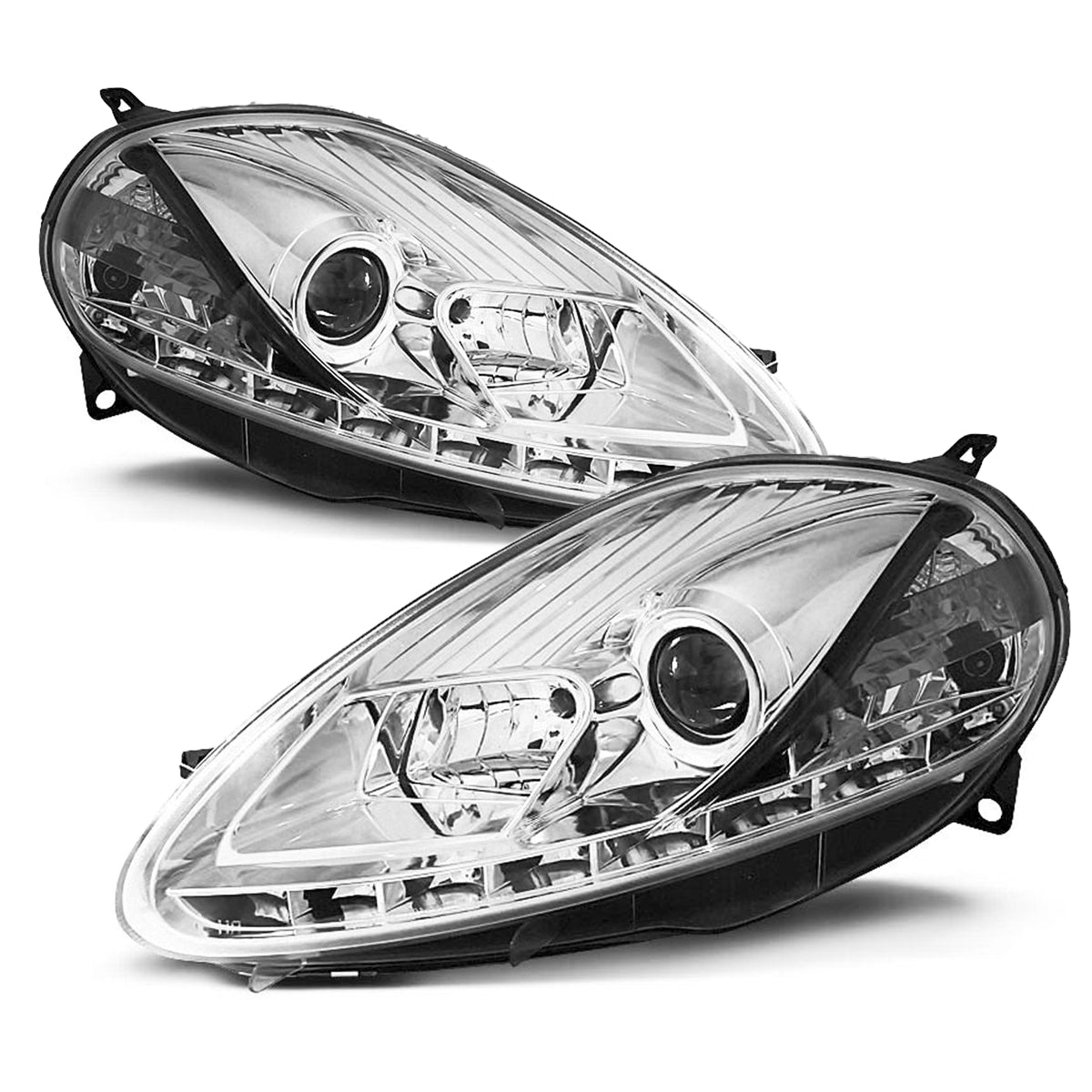 Scheinwerfer Fiat Grande Punto 09.05-08 Tagfahrlicht Chrom