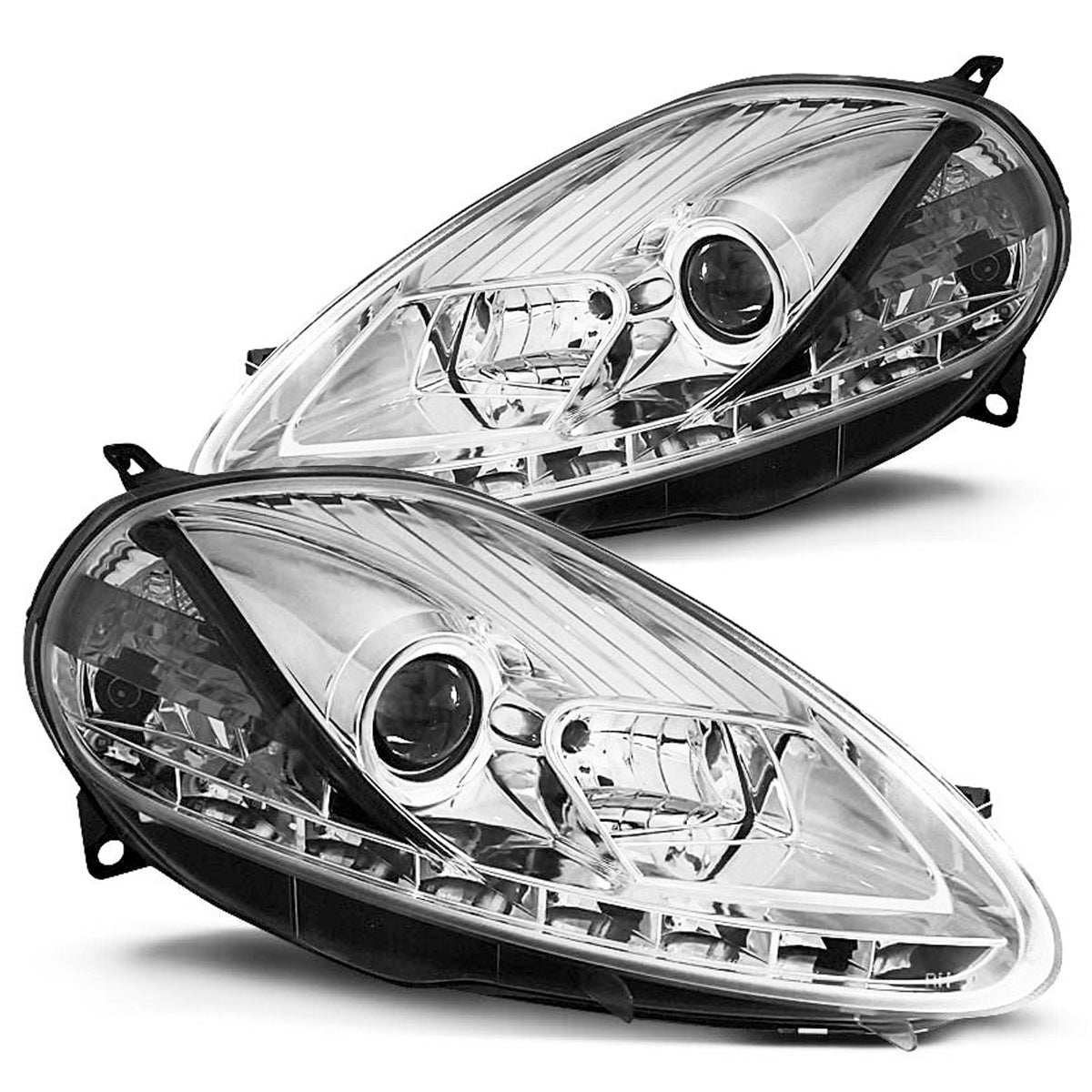 Scheinwerfer Fiat Grande Punto 09.05-08 Tagfahrlicht Chrom