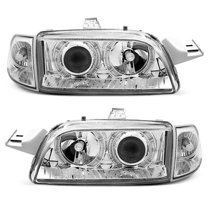 Scheinwerfer Fiat Punto 1 11.93-09.99 Angel Eyes Chrom
