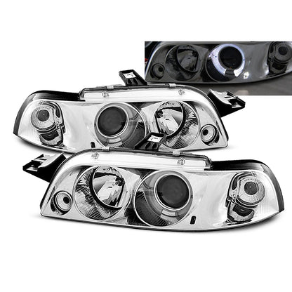 Scheinwerfer Fiat Punto 1 11.93-09.99 Angel Eyes Chrom