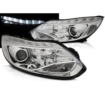 Scheinwerfer passend für Ford Focus MK3 11-10.14 LED Chrom