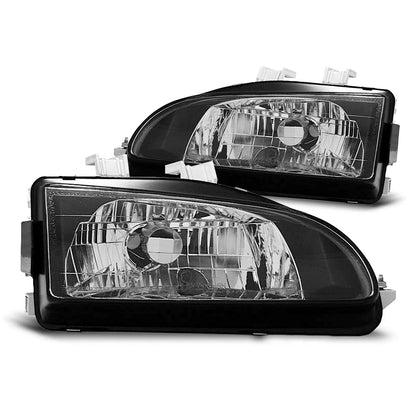 Scheinwerfer passend für Honda Civic 09.91-08.95 2D/3D Schwarz