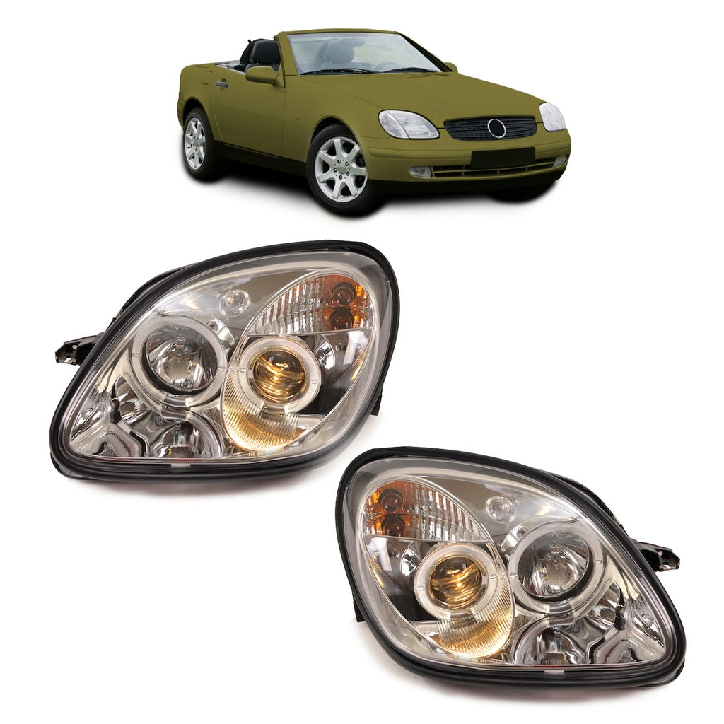 Scheinwerfer Halogen Chrome passend für MERCEDES SLK (R170) 1996-2004