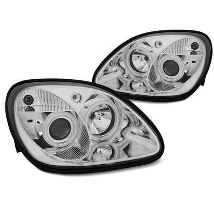 Scheinwerfer Angel Eyes Chrom passend für Mercedes R170 SLK 04.96-04