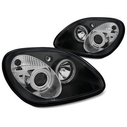 Scheinwerfer Angel Eyes Schwarz passend für Mercedes R170 SLK 04.96-04