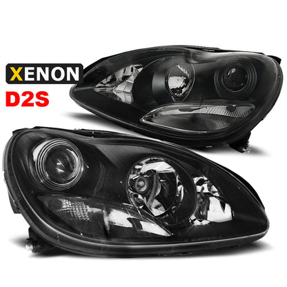 Xenon Scheinwerfer Schwarz passend für Mercedes W220 S-Klasse 10.02-05.05