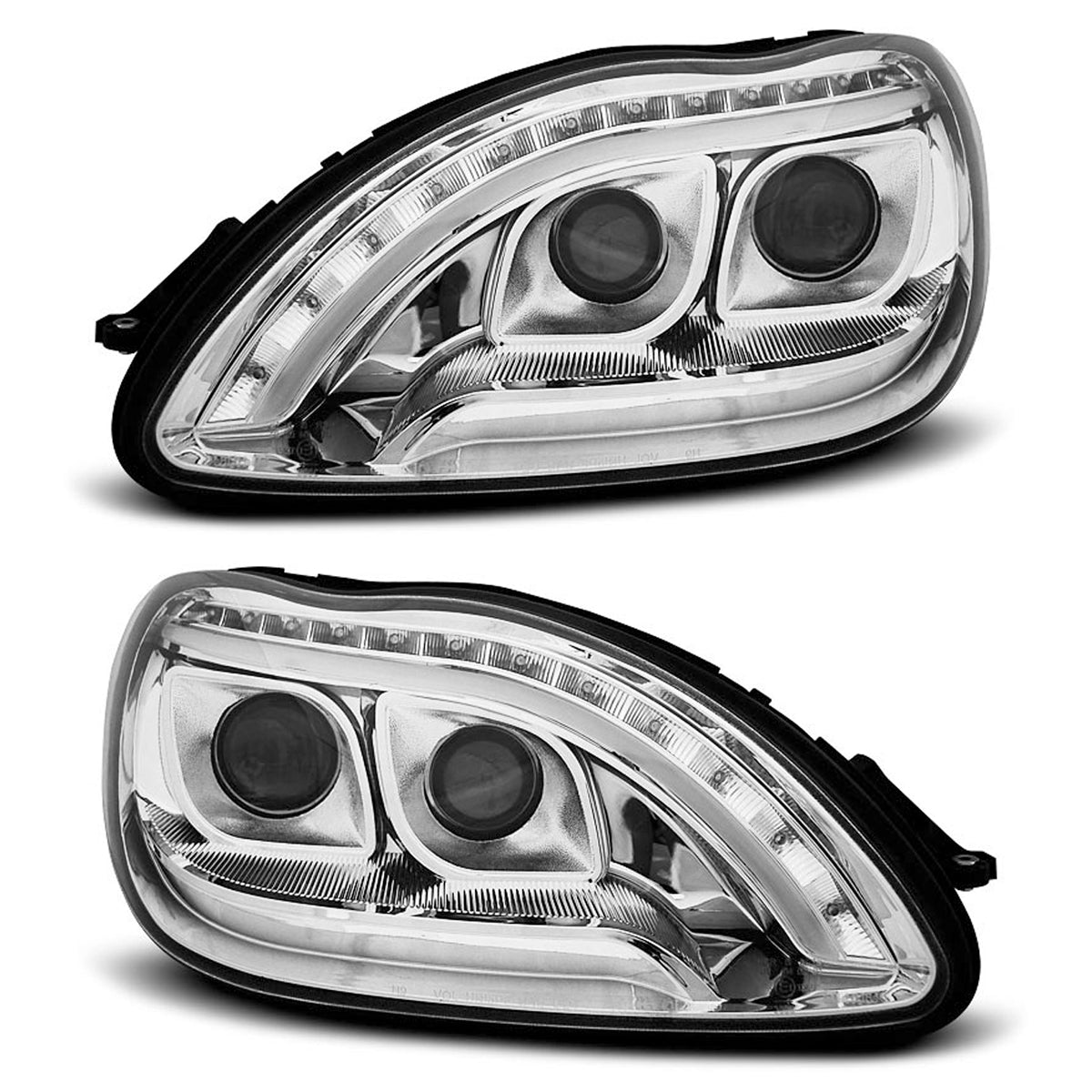 Scheinwerfer Tube Light Chrom passend für Mercedes W220 S-Klasse 09.98-05.05