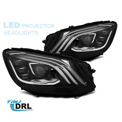 Scheinwerfer LED Schwarz passend für Mercedes W222 13-17