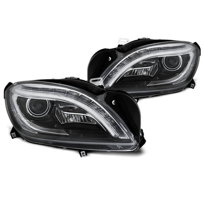 Scheinwerfer Schwarz LED passend für Mercedes M-Klasse W166 11-15