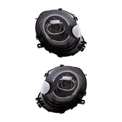 LED Schwarze Scheinwerfer passend für MINI R55 R56 R57 R58 R59 2006-2014