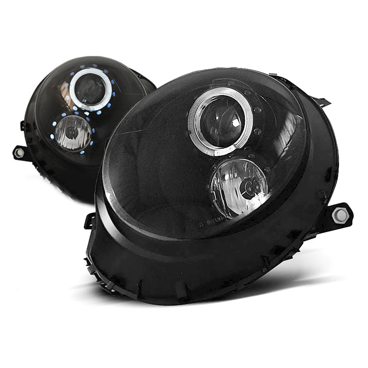 Scheinwerfer Angel Eyes Schwarz passend für BMW MINI (COOPER) 06-14