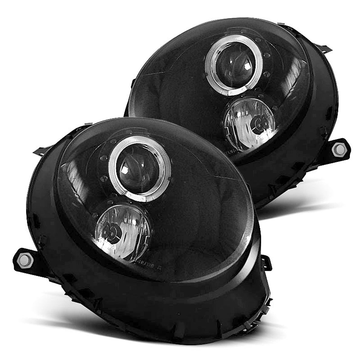 Scheinwerfer Angel Eyes Schwarz passend für BMW MINI (COOPER) 06-14