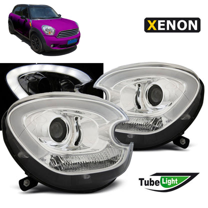 Xenon Scheinwerfer Tube Light Chrom passend für BMW MINI (COOPER) R60 R61 Countryman 10-14