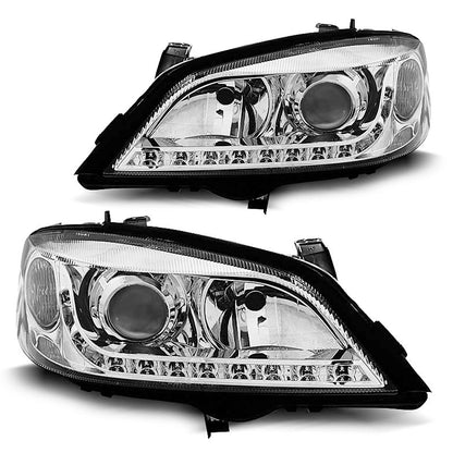 Scheinwerfer passend für Opel Astra G 09.97-02.04 Daylight Chrom