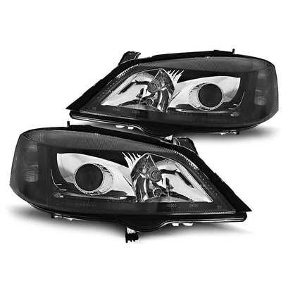 Scheinwerfer passend für Opel Astra G 09.97-02.04 Schwarz H7