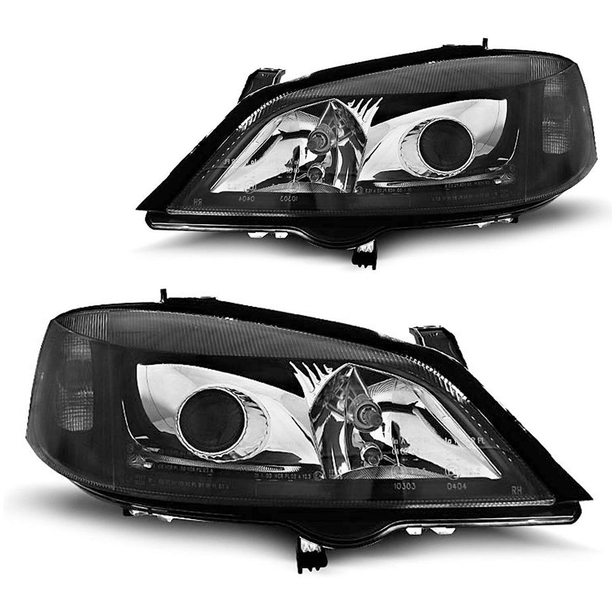 Scheinwerfer passend für Opel Astra G 09.97-02.04 Schwarz H7