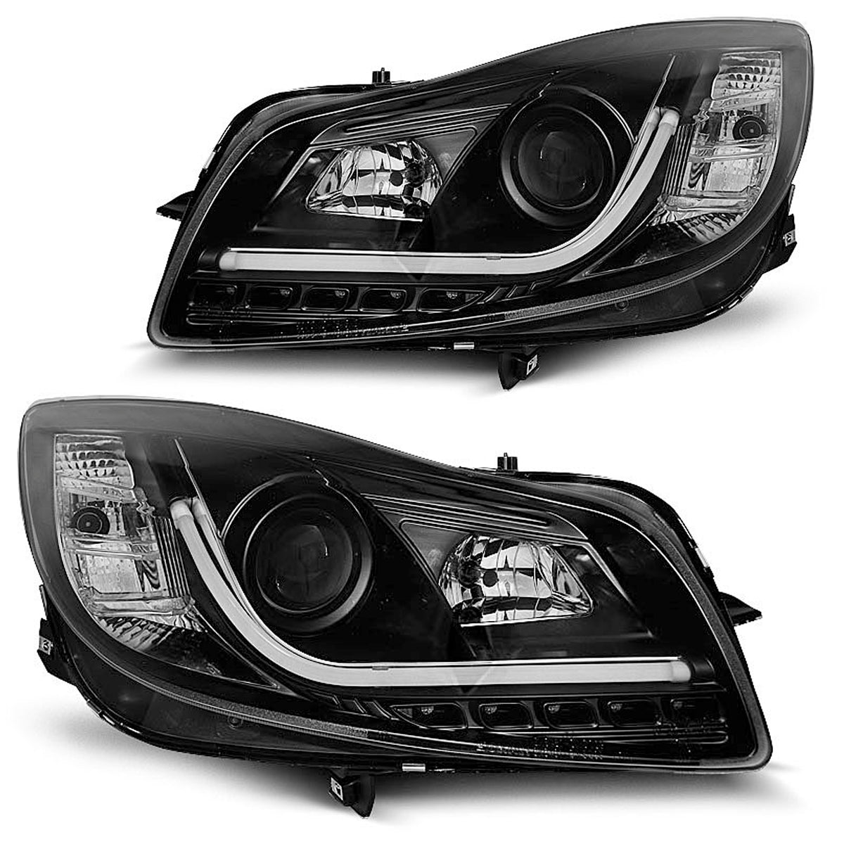 Scheinwerfer passend für Opel Insignia 08-12 Schwarz Röhrenlichter