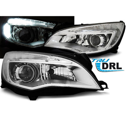 Scheinwerfer passend für Opel Astra J 10-12 Chrom Tru DRL