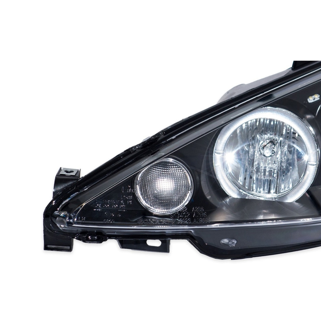 Scheinwerfer Halogen Projektor Schwarz passend für PEUGEOT 206 Schrägheck, CC und SW 1998-2012