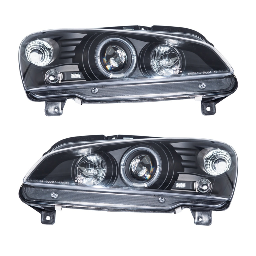 Headlights Halogen Projector Black suitable for PEUGEOT 106 1996-2003