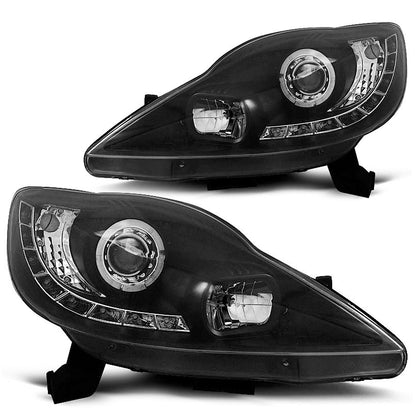 Scheinwerfer passend für Peugeot 107 05-11 Daylight Schwarz