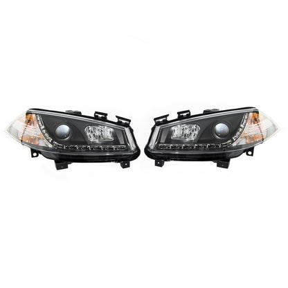 Scheinwerfer Halogen Schwarz passend für RENAULT MEGANE II 2003-heute