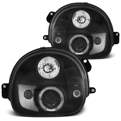 Scheinwerfer Renault Twingo 03.93-09.98 Angel Eyes Schwarz