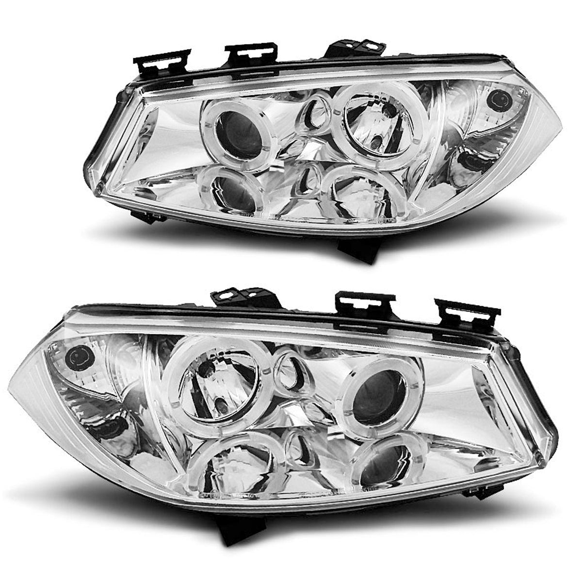 Scheinwerfer Renault Megane II 11.02-12.05 Angel Eyes Chrom
