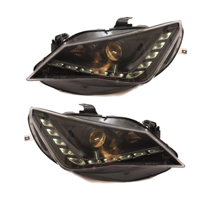 Scheinwerfer Halogen Schwarz passend für SEAT IBIZA IV (6J) 2013-2017