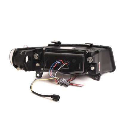 Scheinwerfer Halogen Schwarz passend für SEAT TOLEDO II Limousine (1M2) und LEON (1M1) 1999-2005