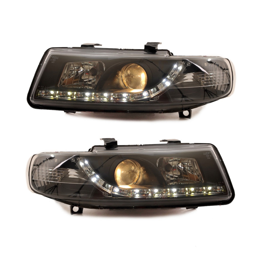 Scheinwerfer Halogen Schwarz passend für SEAT TOLEDO II Limousine (1M2) und LEON (1M1) 1999-2005