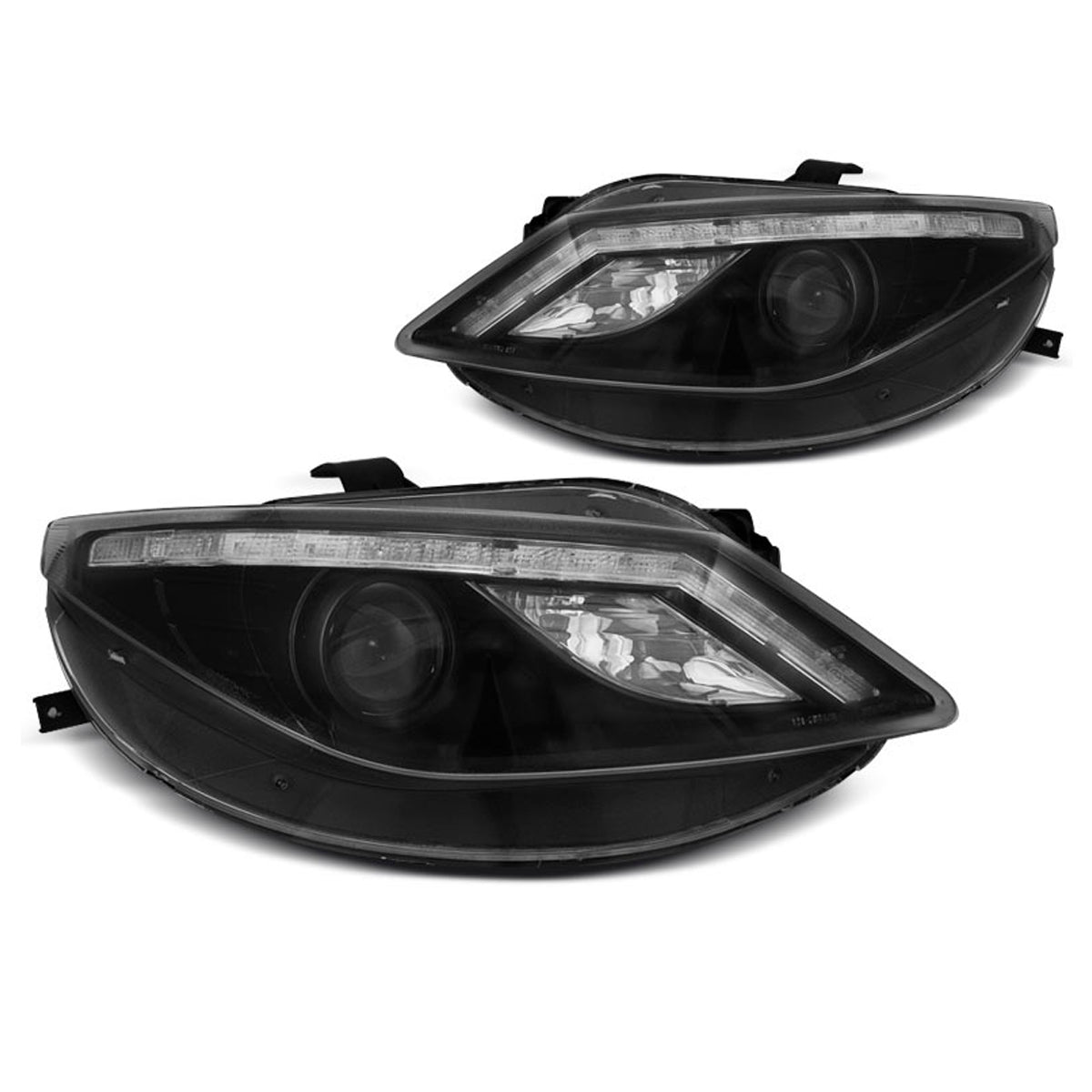 Scheinwerfer Tagfahrlicht Schwarz passend für Seat Ibiza 6J 06.08-12