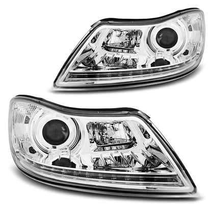 Scheinwerfer True DRL Chrom passend für Skoda Octavia 09-12