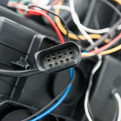 Halogen Rot Schwarz DRL Scheinwerfer passend für VW Golf VII 2012-2021