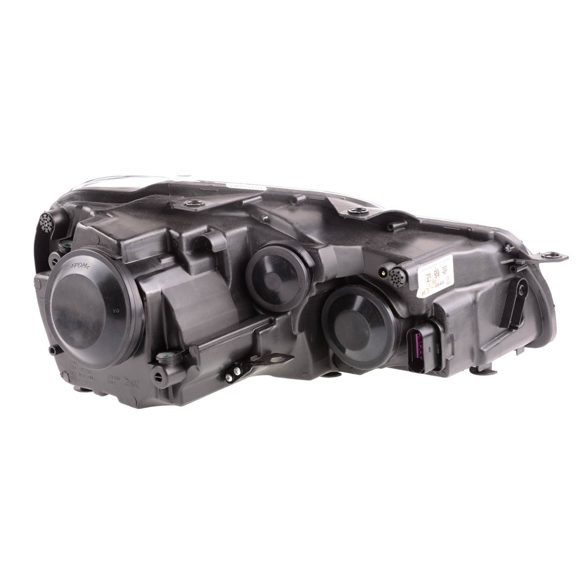 Scheinwerfer Halogen Chrom passend für VW Golf VI 2008-2012 mit Motor für Scheinwerferverstellung