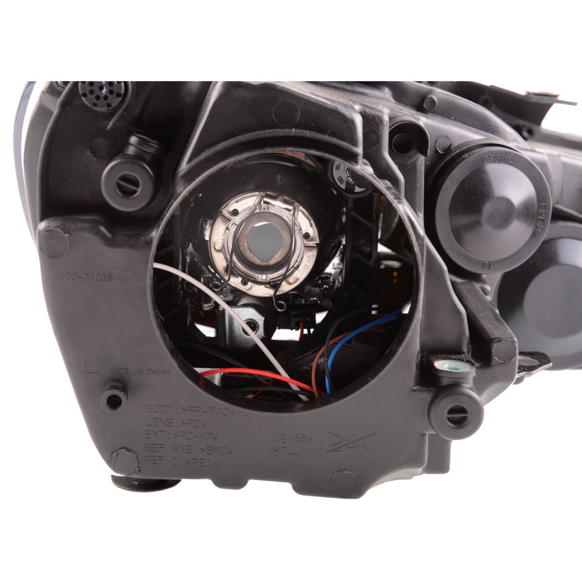 Scheinwerfer Halogen Chrom passend für VW Golf VI 2008-2012 mit Motor für Scheinwerferverstellung