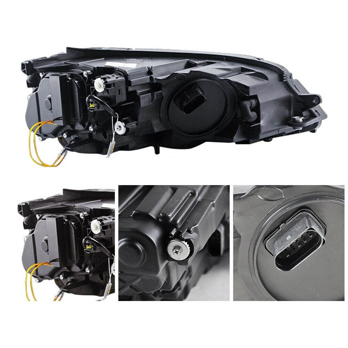 Halogen Scheinwerfer mit rotem Akzent passend für VW Golf 7 2012-2017