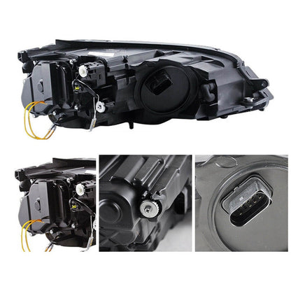 Halogen Scheinwerfer mit rotem Akzent passend für VW Golf 7 2012-2017