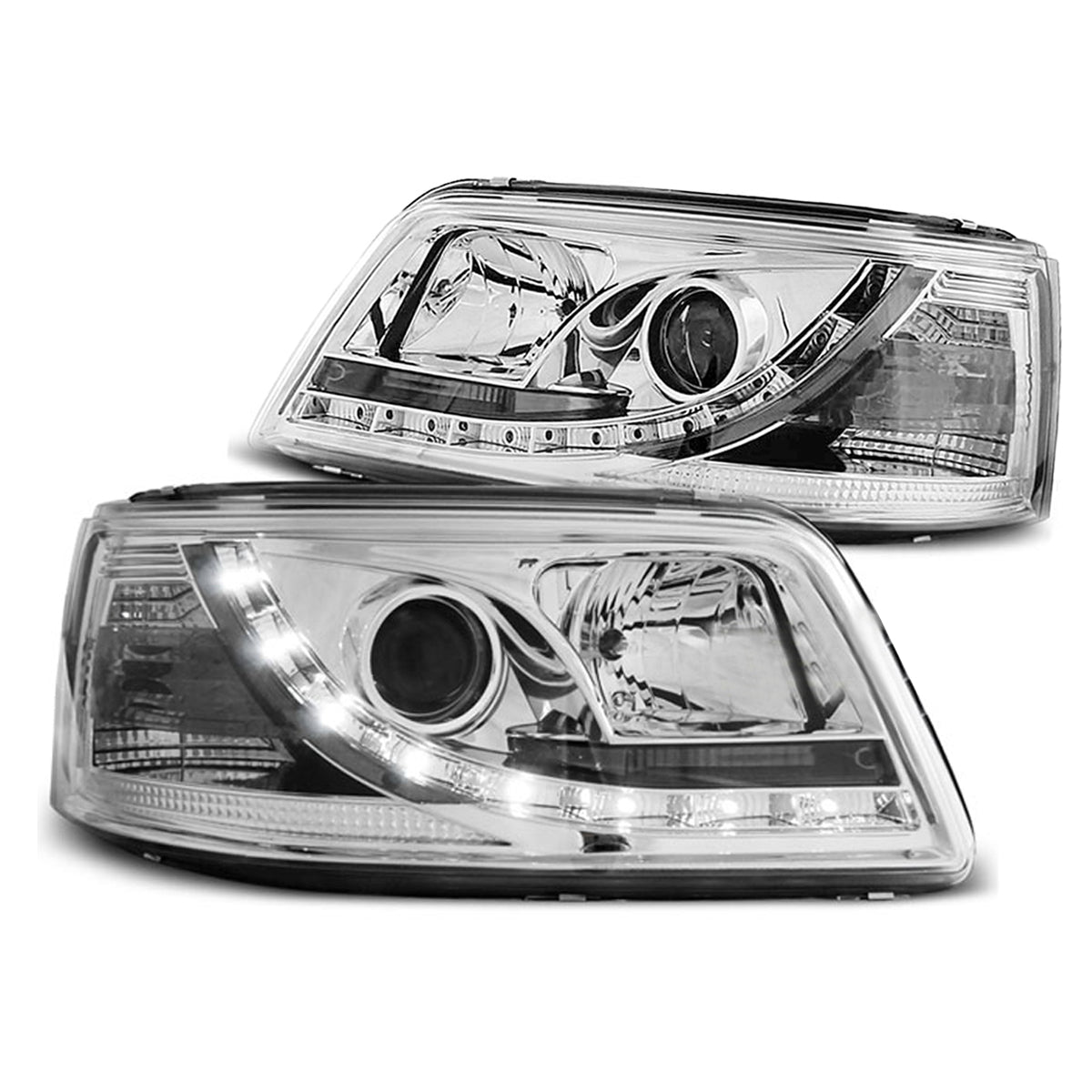 Scheinwerfer Tagfahrlicht Chrom passend für VW T5 04.03-08.09