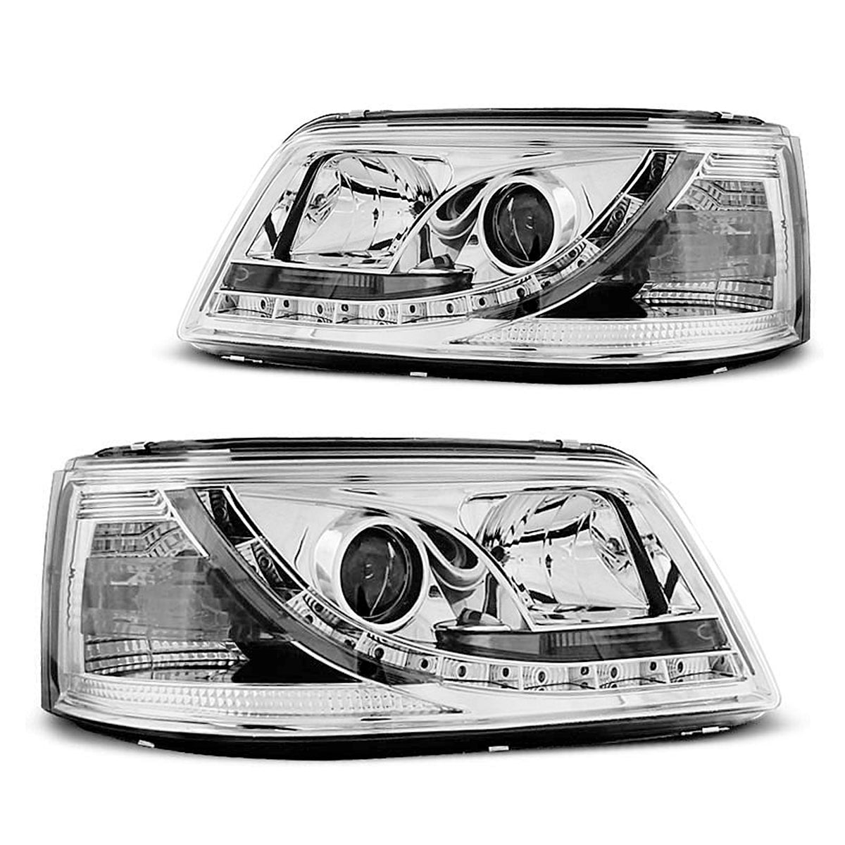 Scheinwerfer Tagfahrlicht Chrom passend für VW T5 04.03-08.09