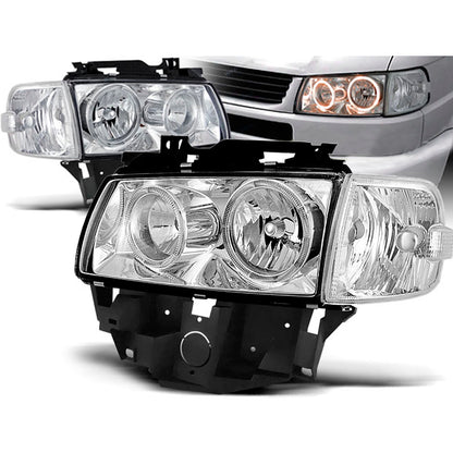 Scheinwerfer Angel Eyes Chrom passend für VW T4 08.96-03.03 Bus