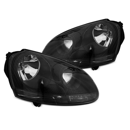 Scheinwerfer Schwarz passend für VW Golf 5 10.03-09