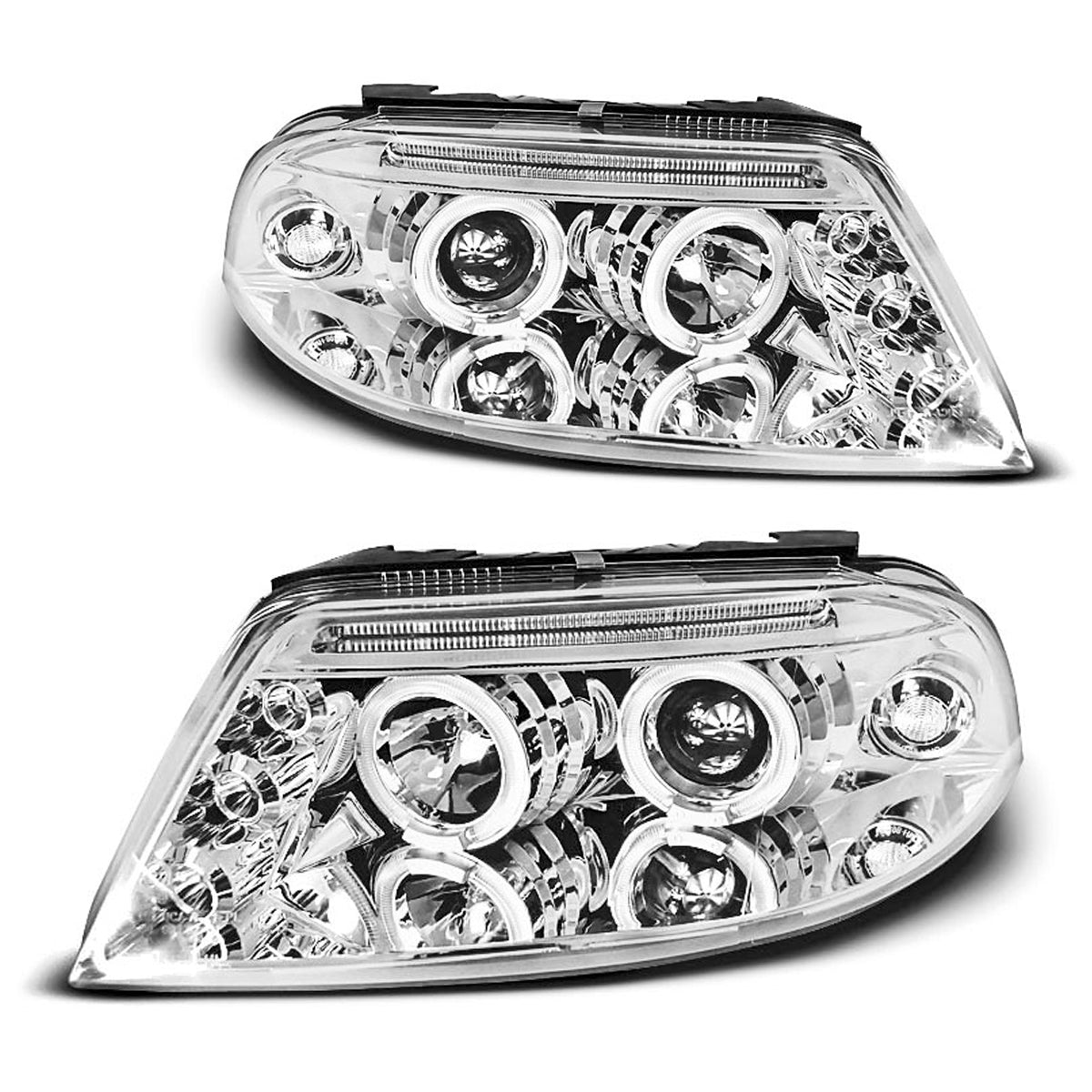 Scheinwerfer Angel Eyes Chrom passend für VW Passat 3BG 09.00-03.05