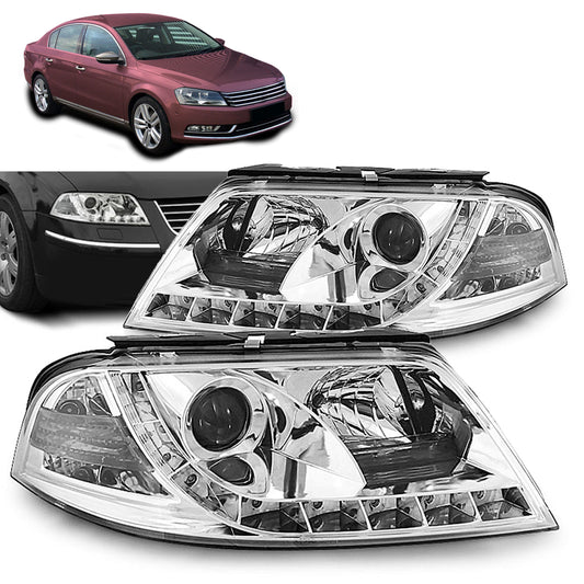 Scheinwerfer Daylight Chrom passend für VW Passat 3BG 09.00-03.05
