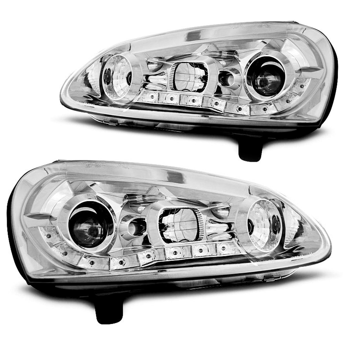 Scheinwerfer Daylight Chrom passend für VW Golf 5