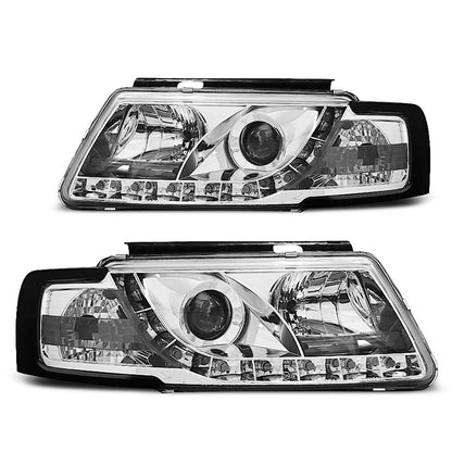 Scheinwerfer True DRL Chrom passend für VW Passat B5 3B 11.96-08.00