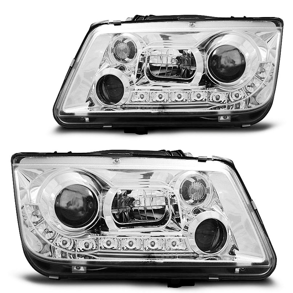 Scheinwerfer Daylight Chrom passend für VW Bora 09.98-05.05