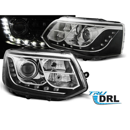 Scheinwerfer True DRL Chrom passend für VW T5 2010-2015
