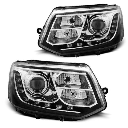 Scheinwerfer True DRL Chrom passend für VW T5 2010-2015