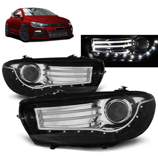 Scheinwerfer Schwarz passend für VW Scirocco 08-04.14